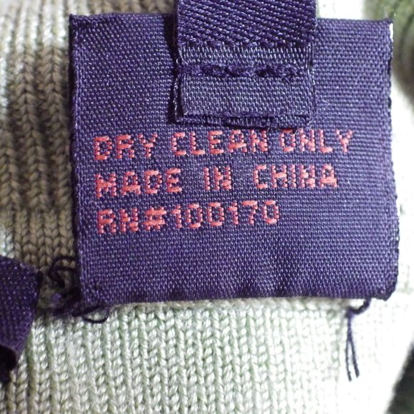 Darjoni Silk Blend Turtleneck Sweater/ Ombre Green to Brown/ Medium - Picture 9 of 9